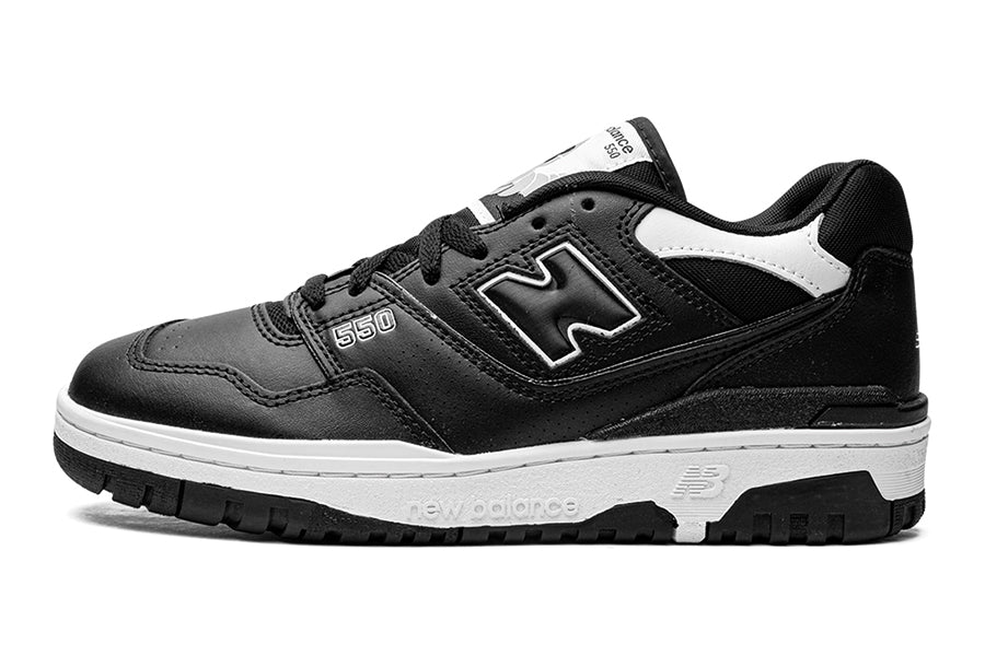 550 Black White-Sneakers-Lace & Step