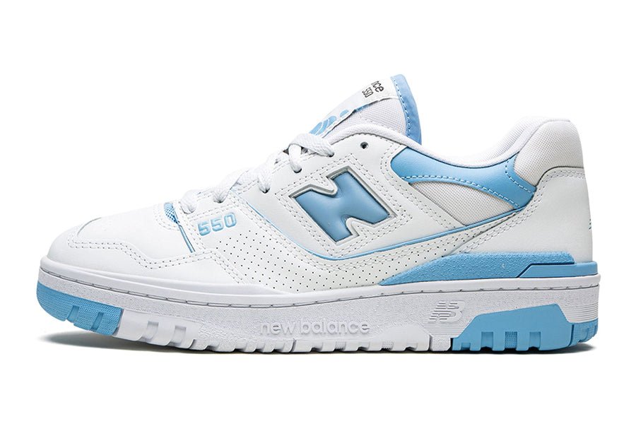 550 UNC White Dusk Blue-Sneakers-Lace & Step