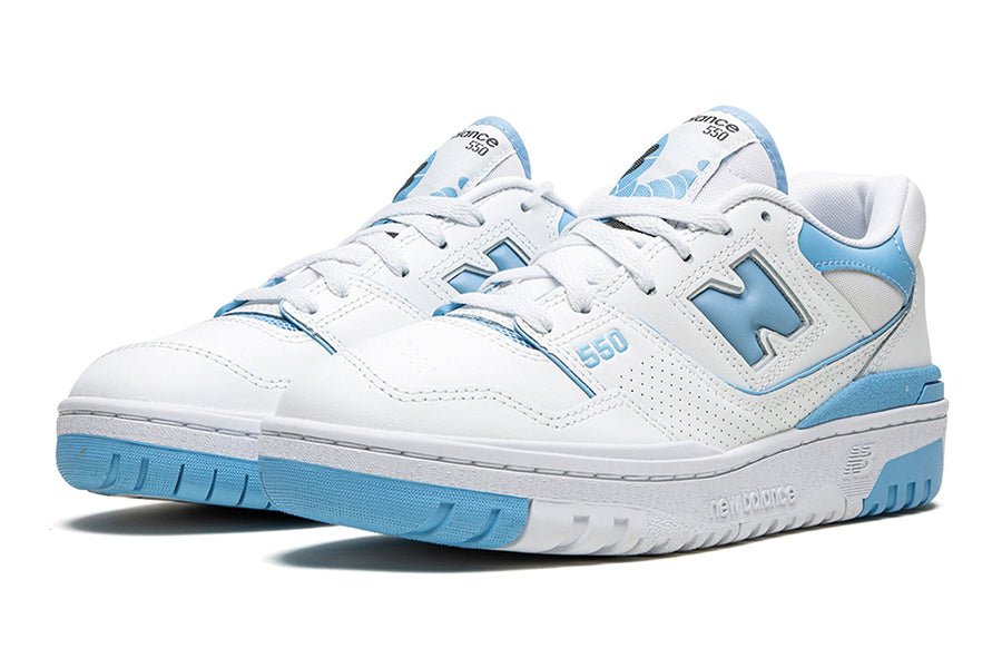 550 UNC White Dusk Blue-Sneakers-Lace & Step