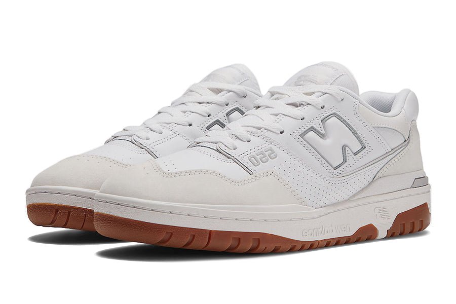 550 White Gum-Sneakers-Lace & Step