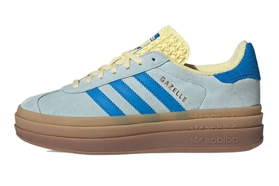 Gazelle Bold Almost Blue Yellow-Sneakers-Lace & Step