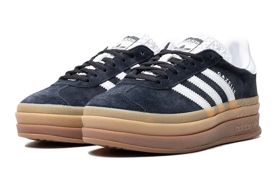 Gazelle Bold Core Black Cloud White-Sneakers-Lace & Step