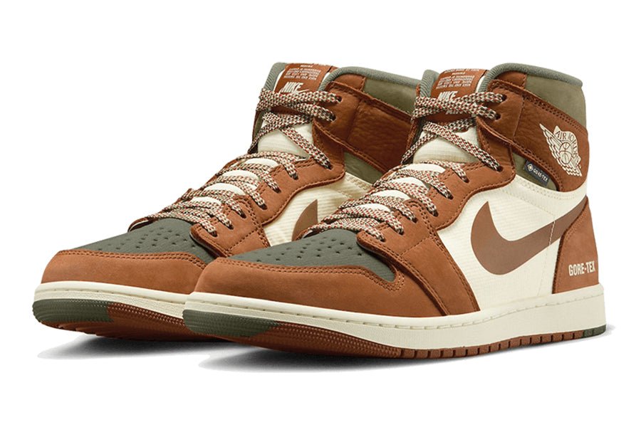 Air Jordan 1 Element Gore-Tex Tan Olive-Sneakers-Lace & Step