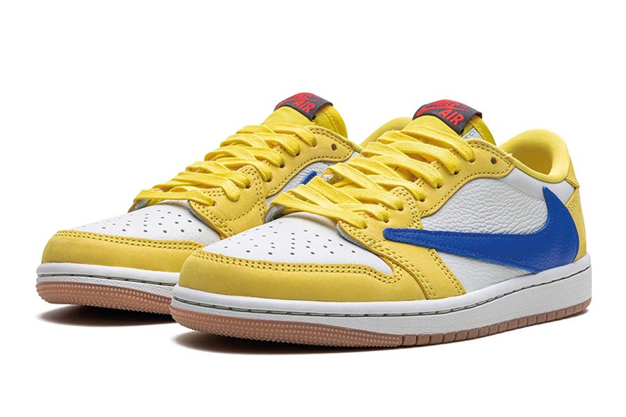Air Jordan 1 Low Travis Scott Canary-Sneakers-Lace & Step