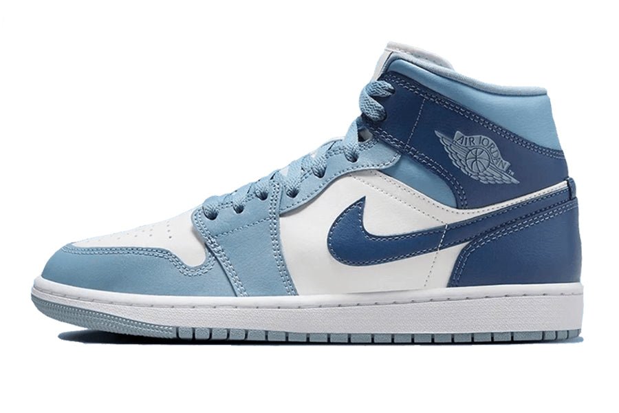 Air Jordan 1 Mid Blue-Sneakers-Lace & Step