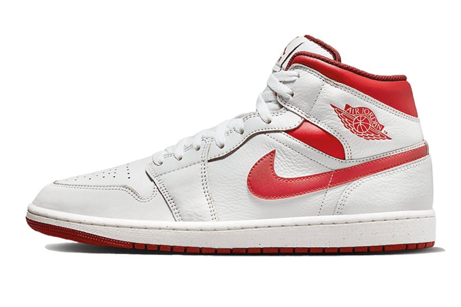 Air Jordan 1 Mid Dune Red-Sneakers-Lace & Step