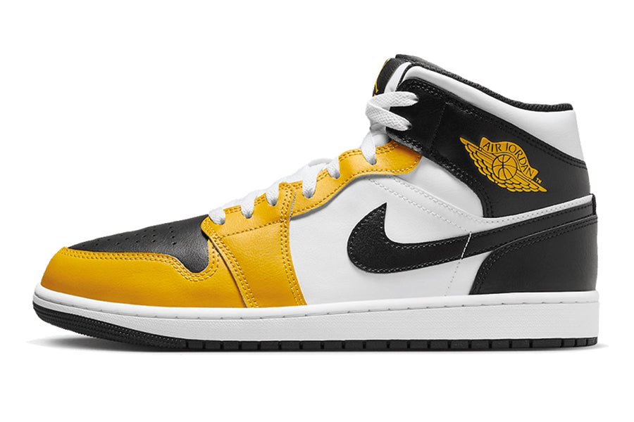 Air Jordan 1 Mid Yellow Ochre-Sneakers-Lace & Step