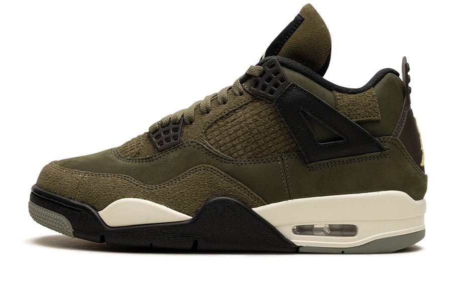 Air Jordan 4 Craft Medium Olive-Sneakers-Lace & Step