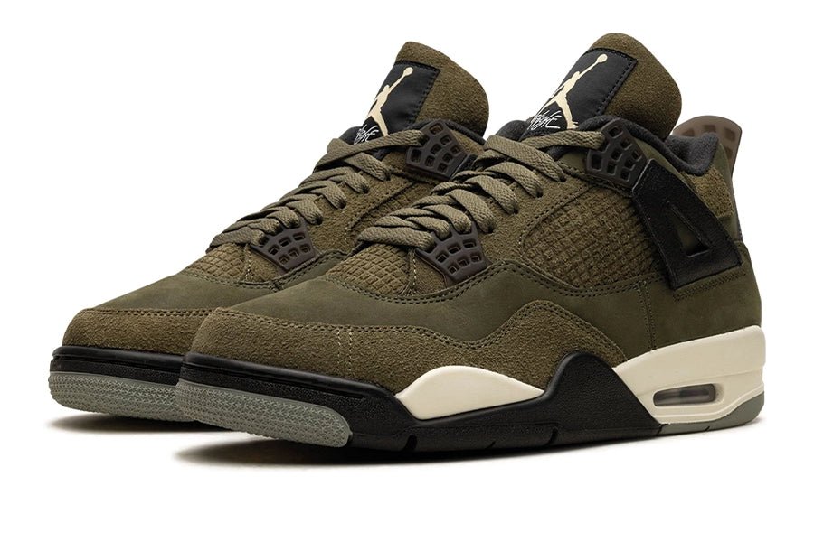 Air Jordan 4 Craft Medium Olive-Sneakers-Lace & Step