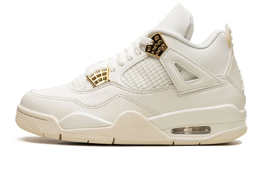 Air Jordan 4 Sail Metallic Gold-Sneakers-Lace & Step