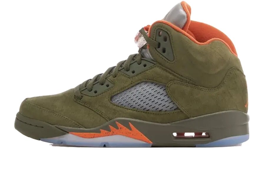 Air Jordan 5 Olive-Sneakers-Lace & Step