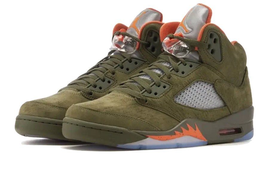Air Jordan 5 Olive-Sneakers-Lace & Step